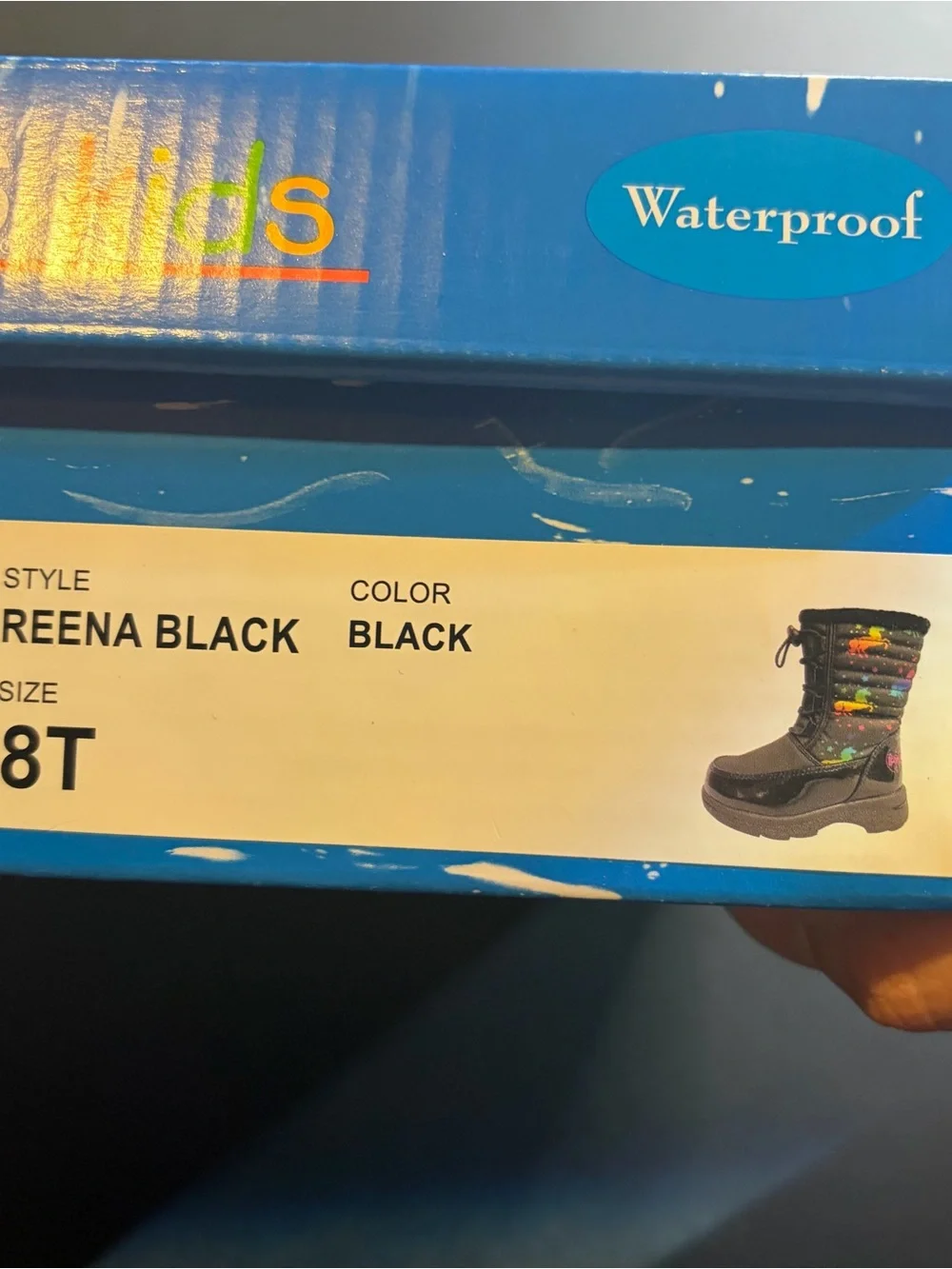 Totes Kids Winter Boots NWT 8 Toddler Black